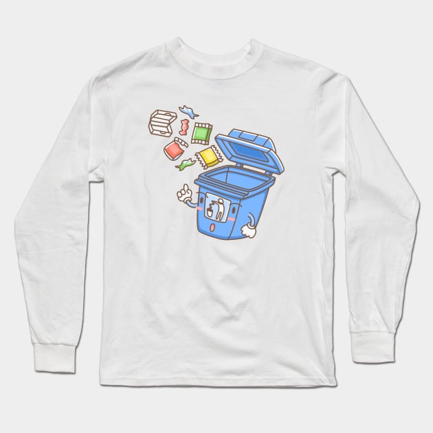 General Waste Long Sleeve T-Shirt by EasyHandDrawn